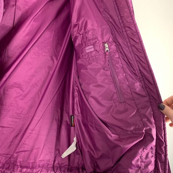 L.L. Bean Purple Fleece Hooded Winter Coat Jacket - Picture 7 of 8